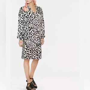 Love Moschino shirt dress with animal print